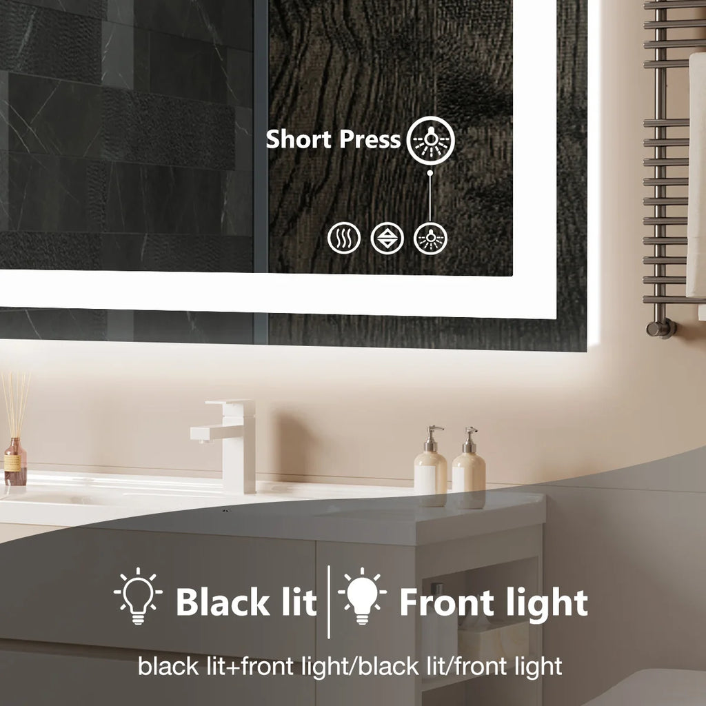LED Vanity Mirror – 36x24 Backlit Wall Mirror