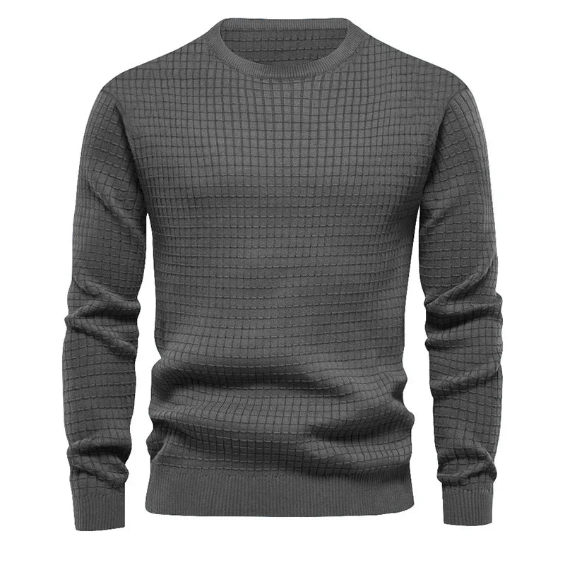 Men's Crewneck Sweatshirt – Solid Casual Pullover