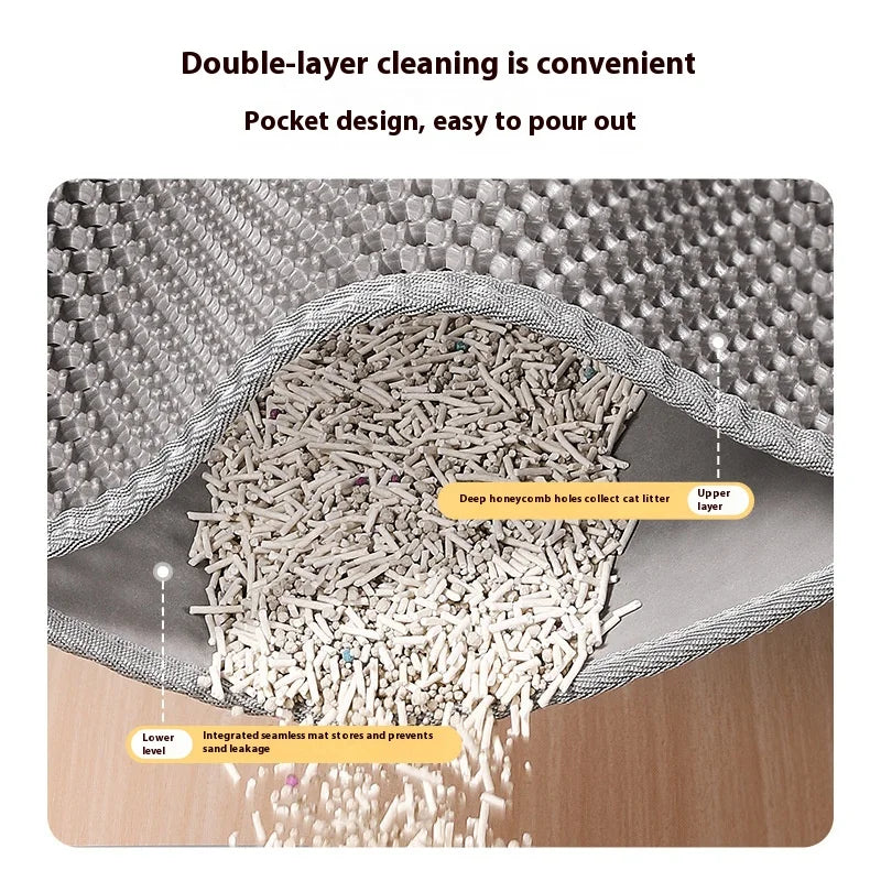 Double-Layer Cat Litter Trapper Mat