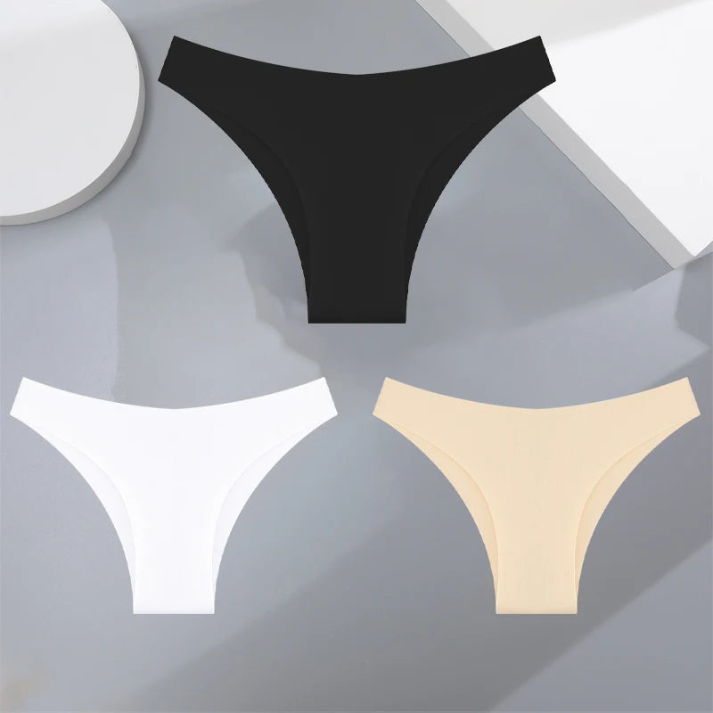 Women's Seamless Bikini Briefs – 3-Pack Ultra-Thin