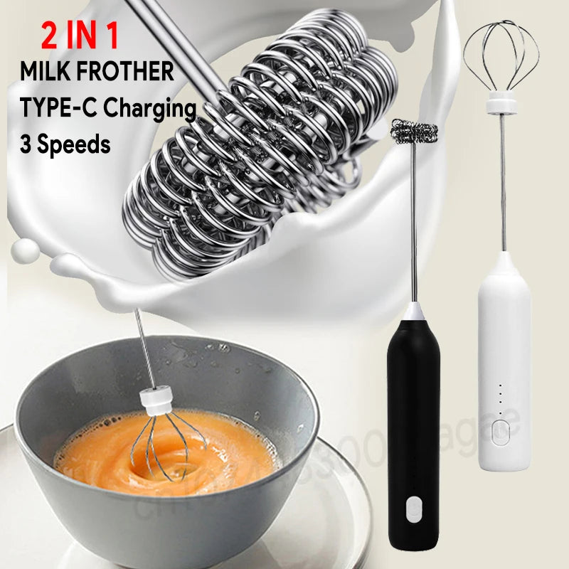 Handheld Electric Milk Frother (USB-C)