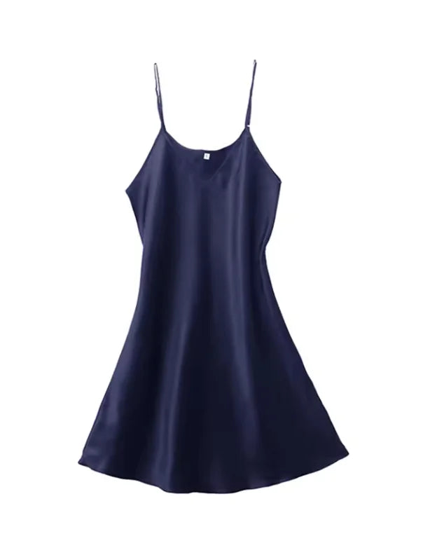 Women's Silky Solid Nightgown – Soft Comfortable Sleepwear