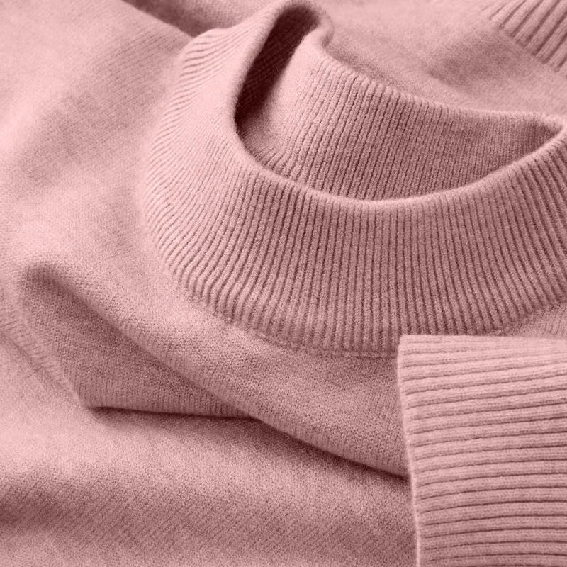 Men's Mock Turtleneck Sweater – Lightweight Knit Pullover