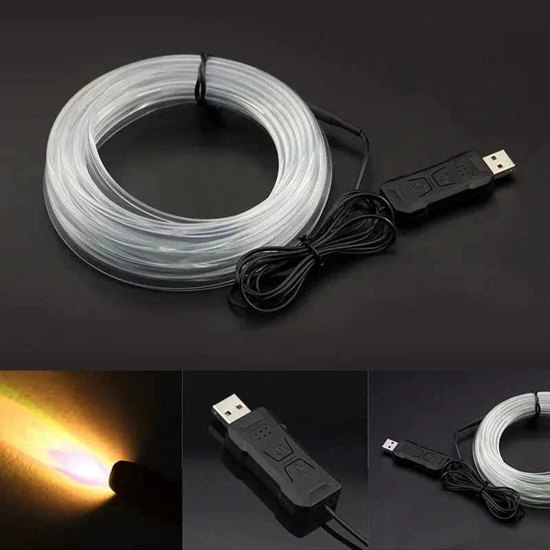 Fiber optic car light kit detail