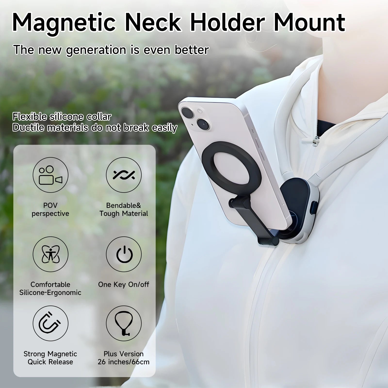 Neck mount worn hands-free