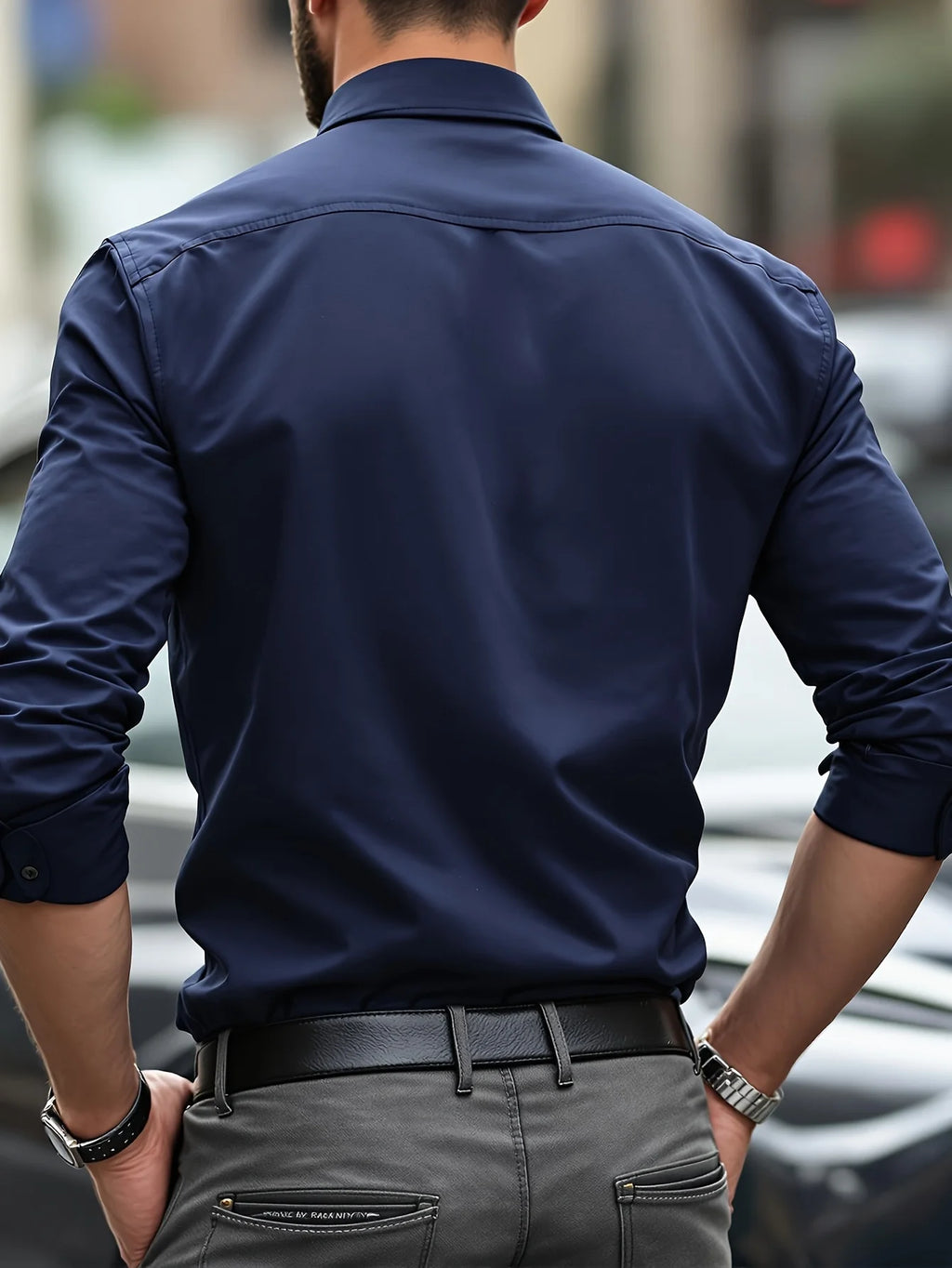 Men's Long-Sleeve Dress Shirt – Smart Casual