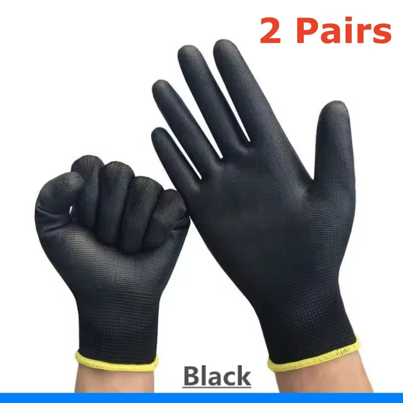 PU-Coated Work Gloves – Anti-Slip Seamless Knit