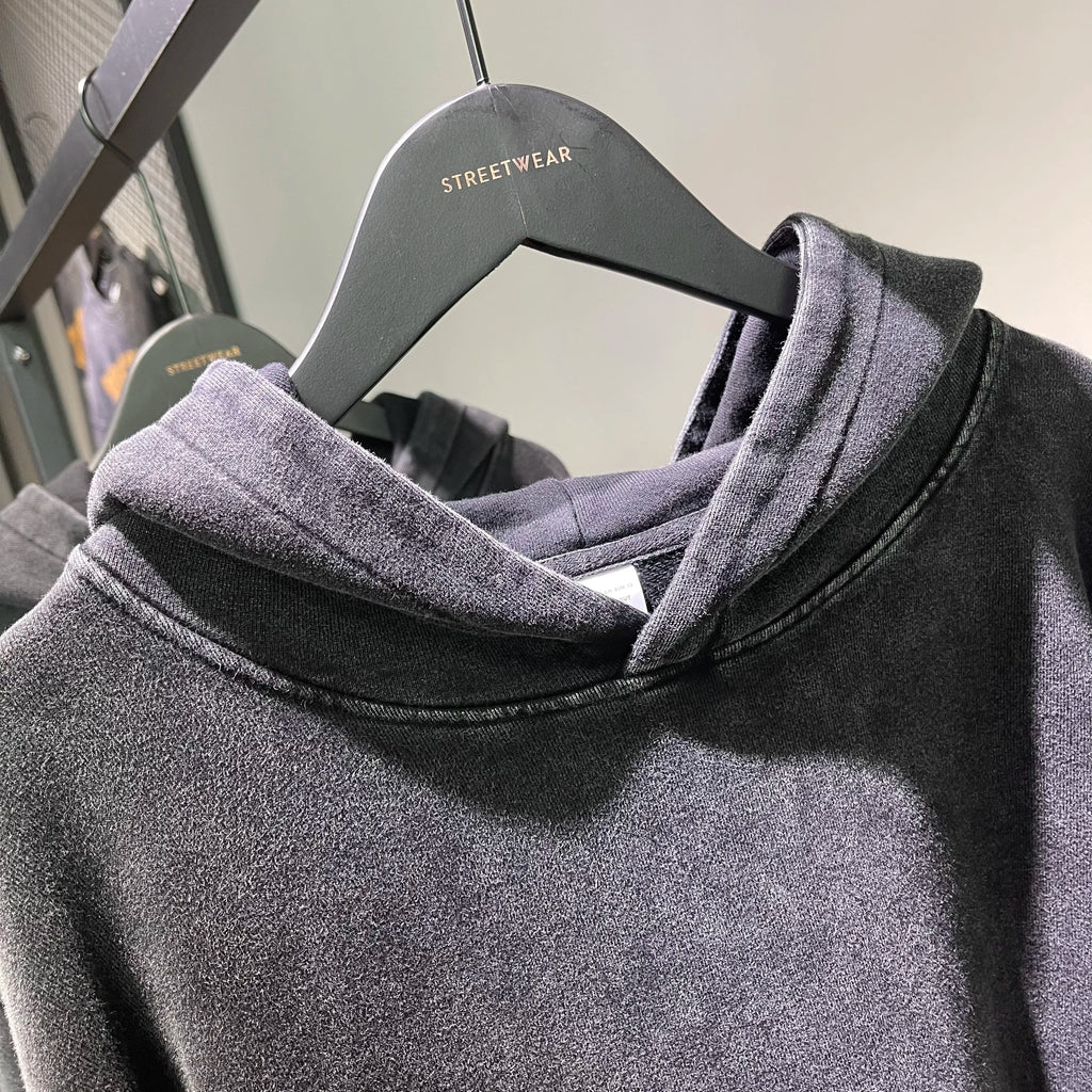 Acid-Wash Vintage Oversized Hoodie