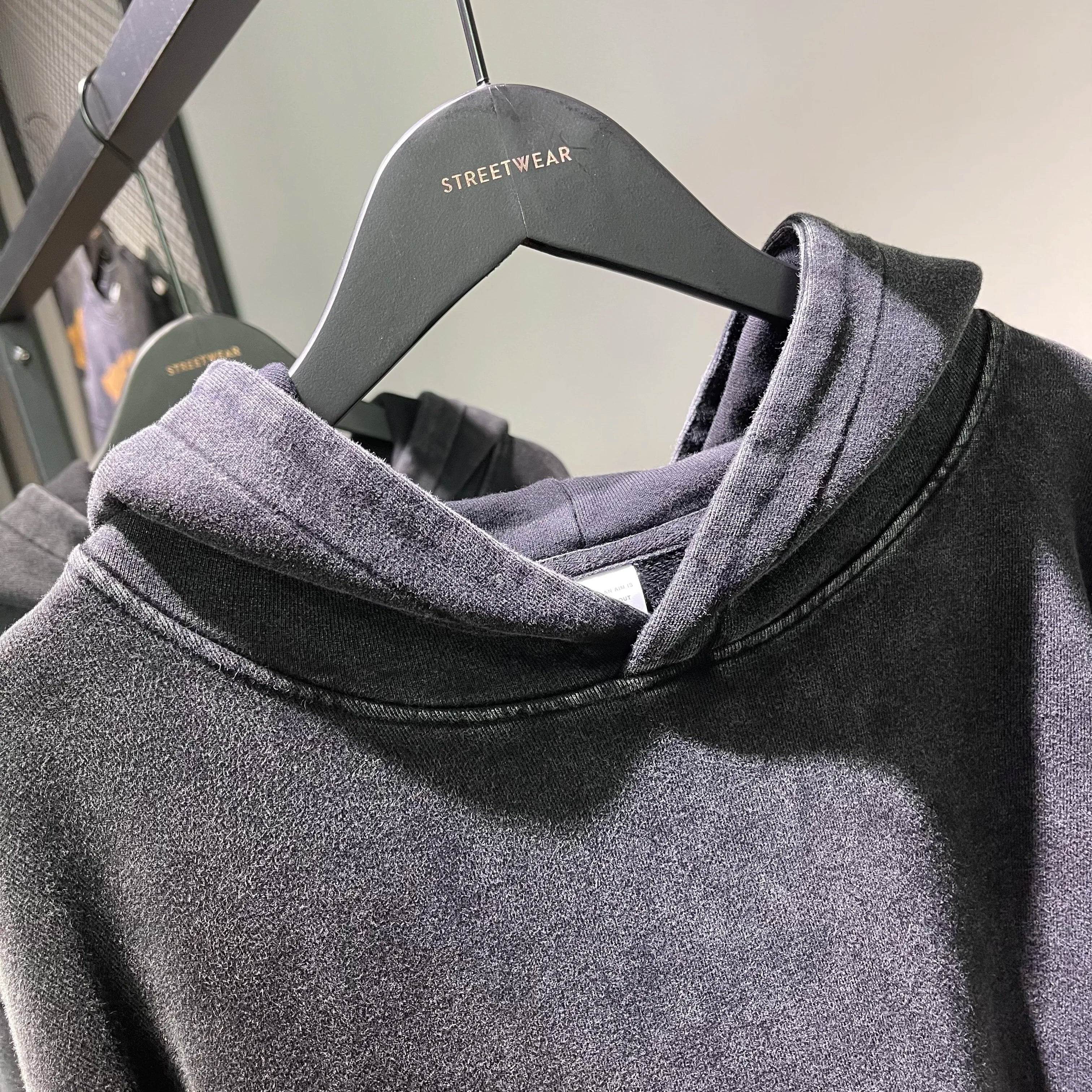 Acid-Wash Vintage Oversized Hoodie