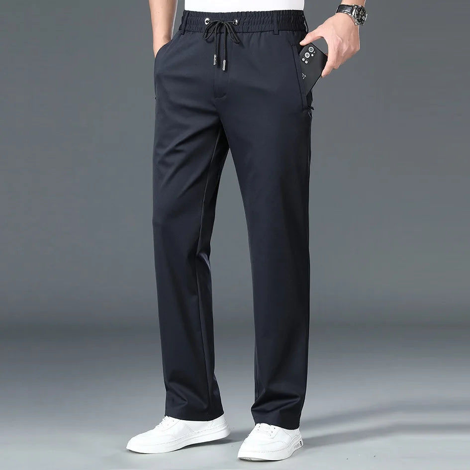Men's Fleece-Lined Winter Pants – Plus Size to 10XL