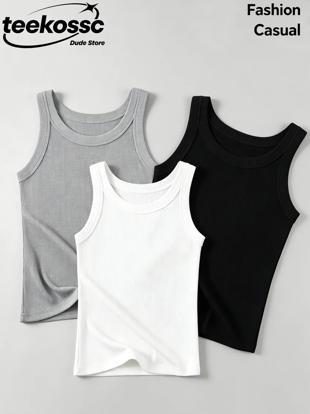 Ribbed Tank Top 3-Pack