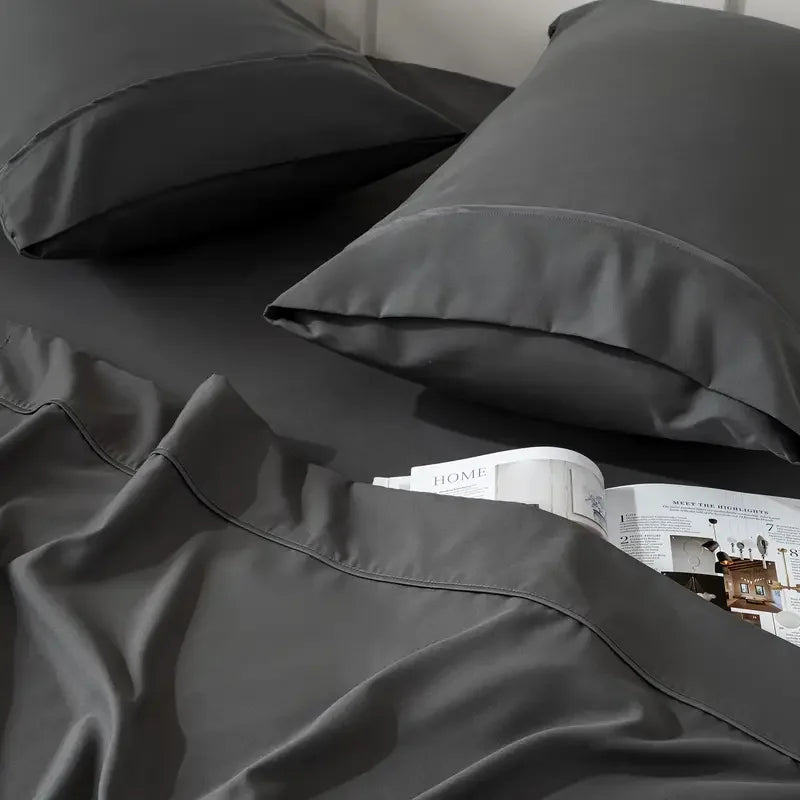 Cooling Viscose Sheet Set – Soft Queen Bedding, 4 or 6 Pc