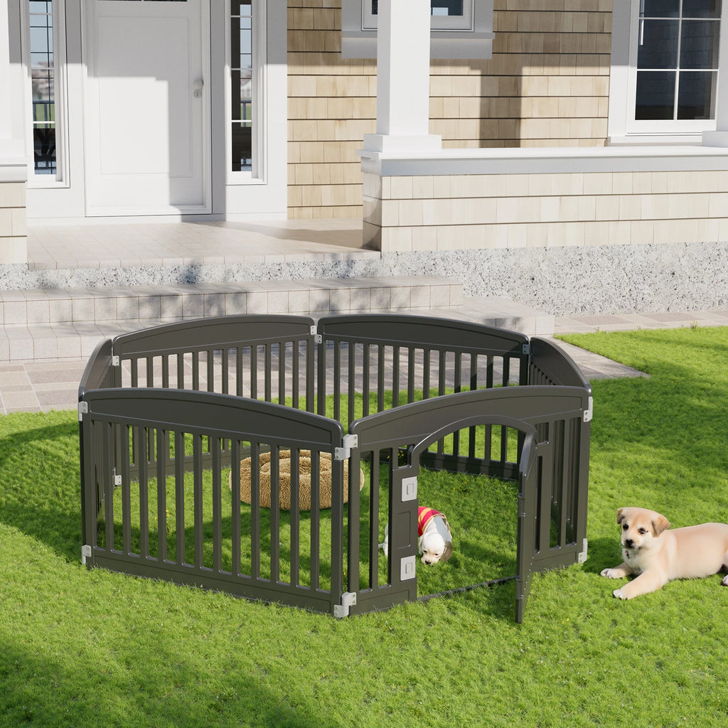 Expandable Dog Playpen – 6-Panel Portable Pet Fence