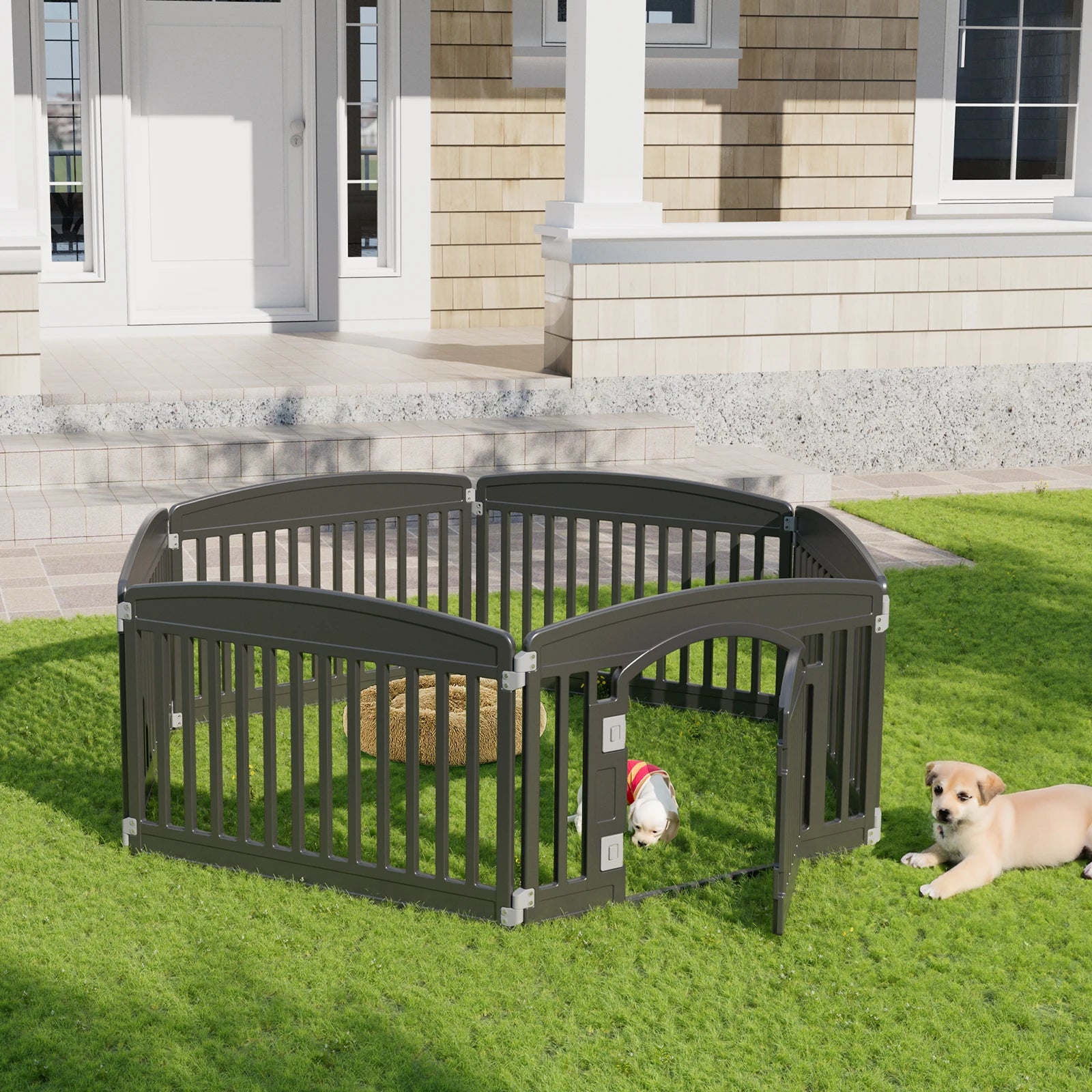 Expandable Dog Playpen – 6-Panel Portable Pet Fence