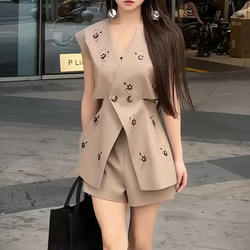 Tailored Vest & Shorts Co-Ord