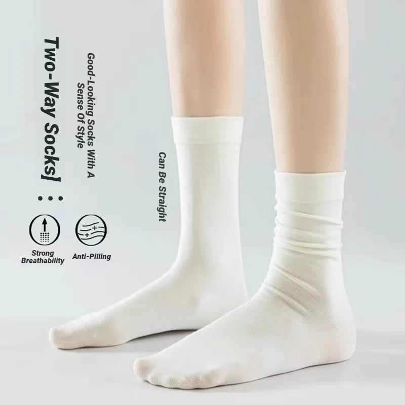 Crew socks knit detail