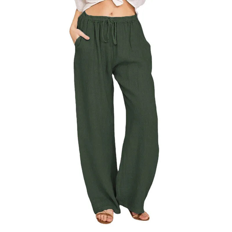 Men's Loose Straight Casual Pants – Drawstring Waist