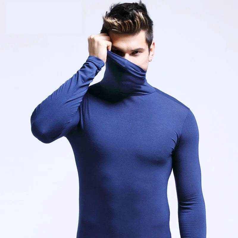 Mock-Neck Long-Sleeve Top