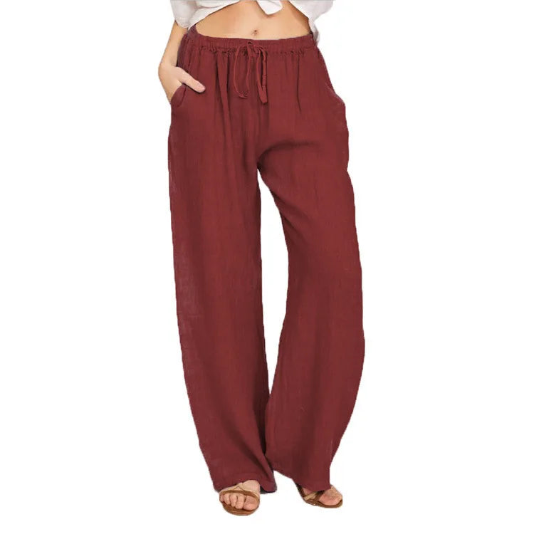 Men's Loose Straight Casual Pants – Drawstring Waist