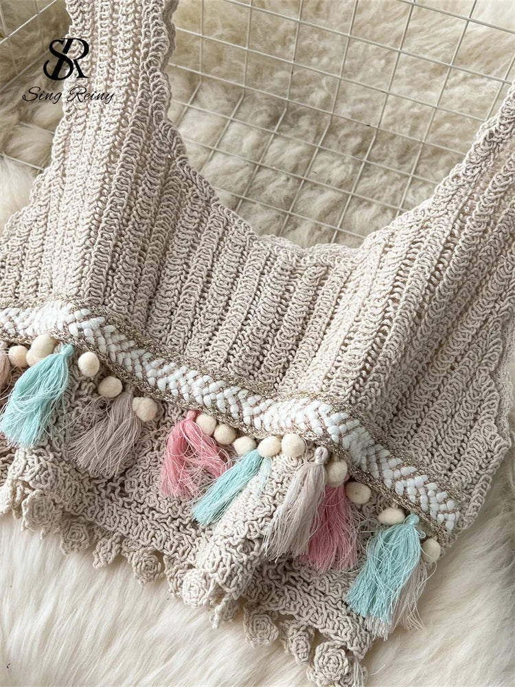 Crochet Knit 2-Piece Set
