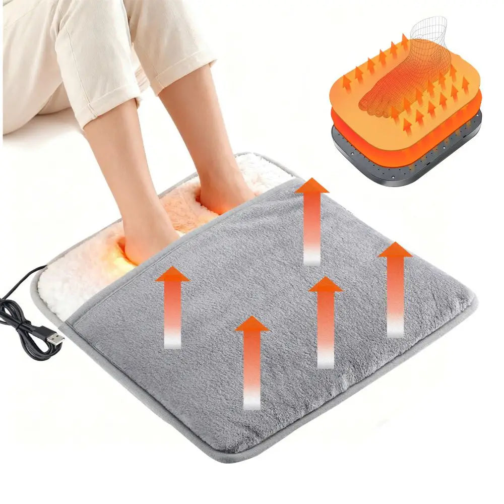 USB Heated Foot Warmer Mat