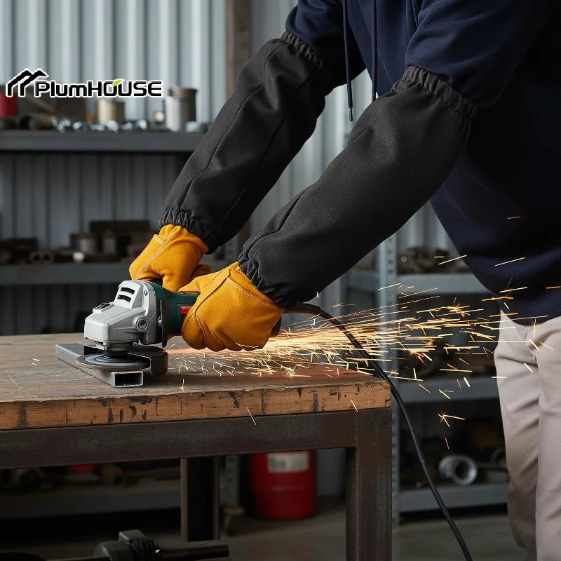 Welding Arm Sleeves – 1 Pair, Heat & Flame Resistant