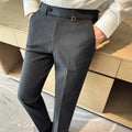 Men's Slim-Fit Dress Pants – Stretch Waist Trousers