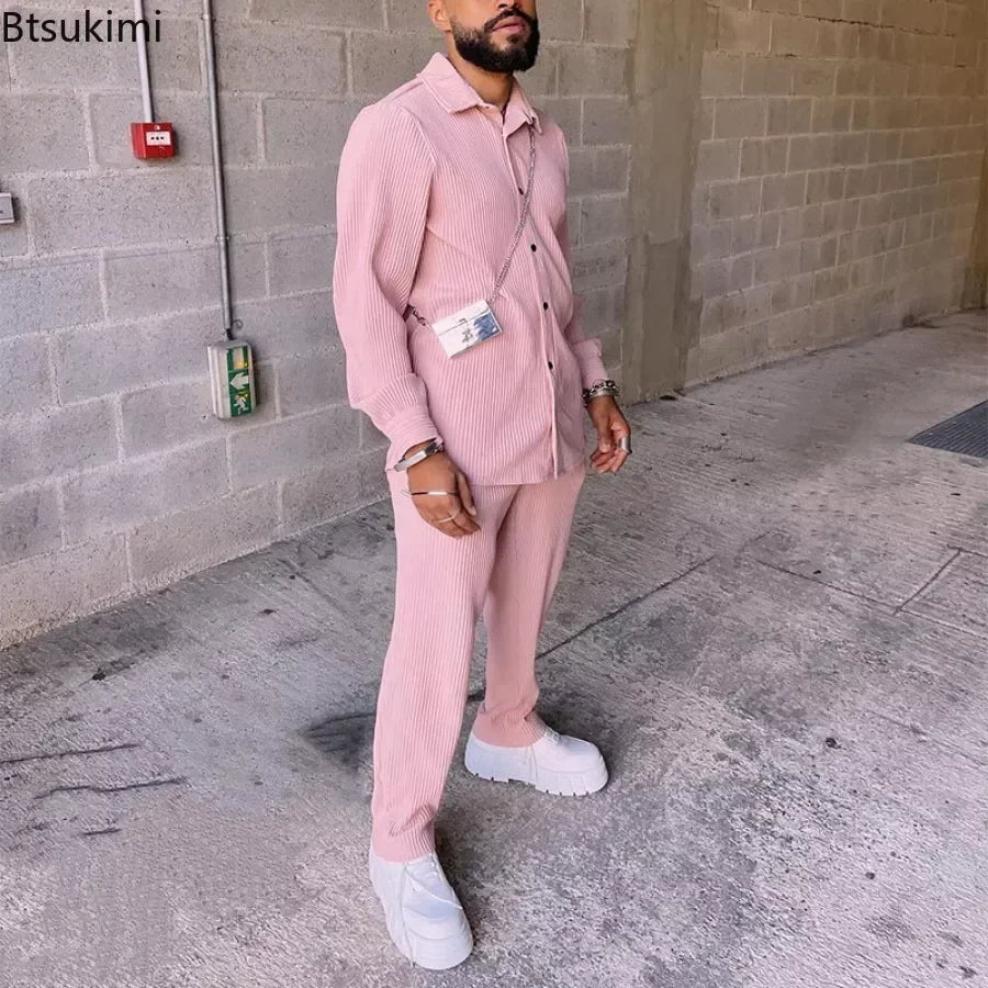 Corduroy Shirt & Pant Set