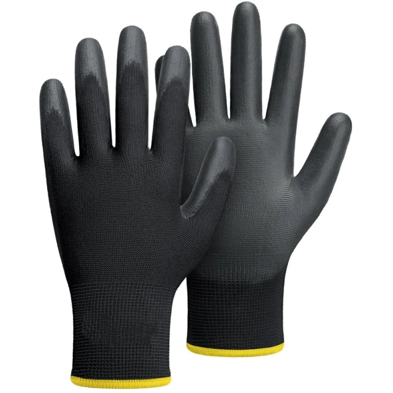 PU-Coated Work Gloves – Seamless Knit, Non-Slip Grip