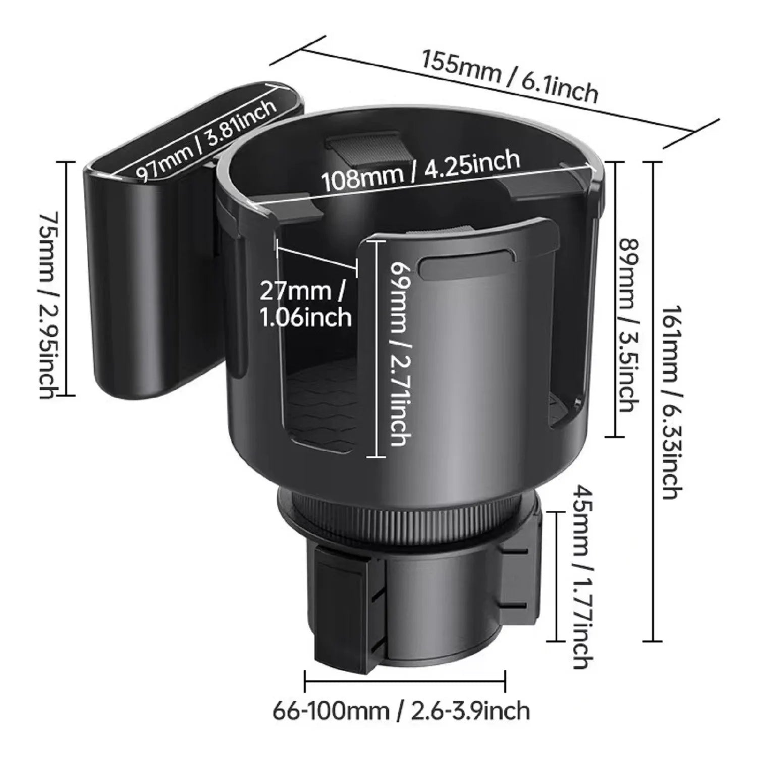Car Cup Holder Expander Tray