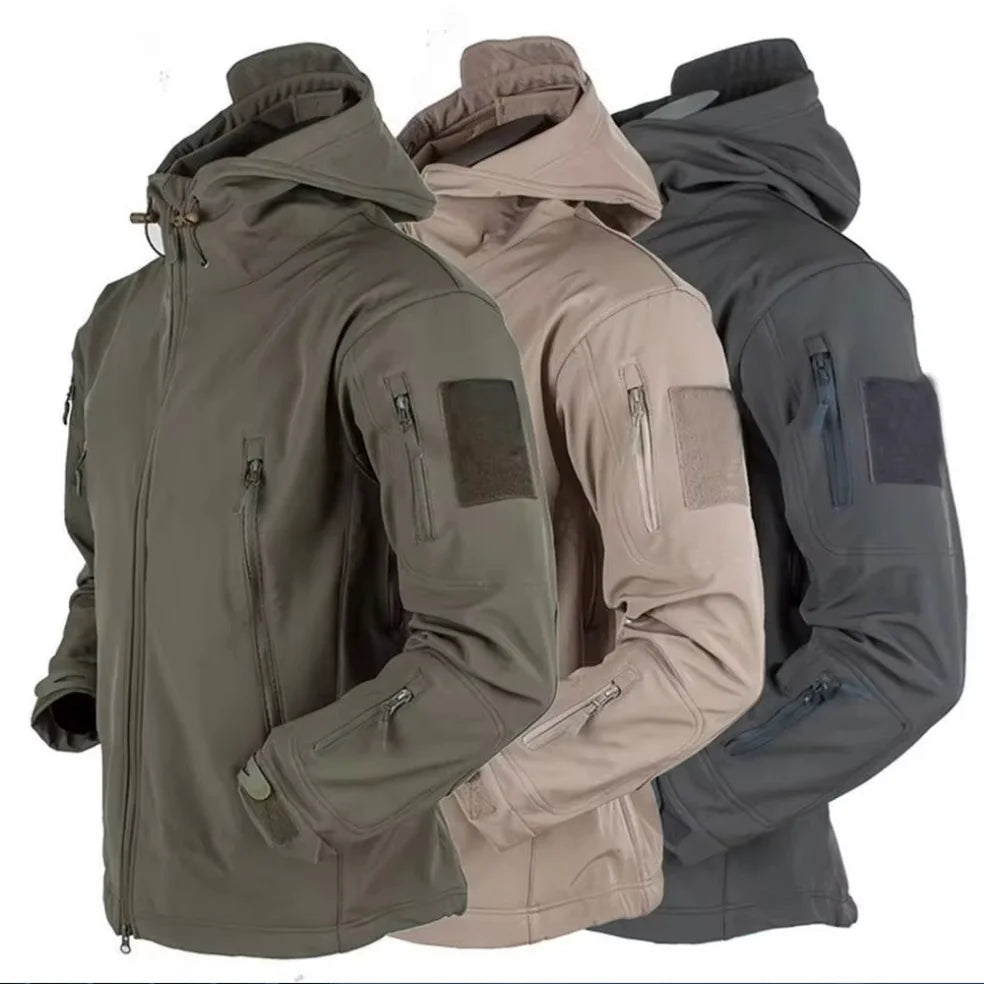 Men's Hooded Nylon Windbreaker Jacket