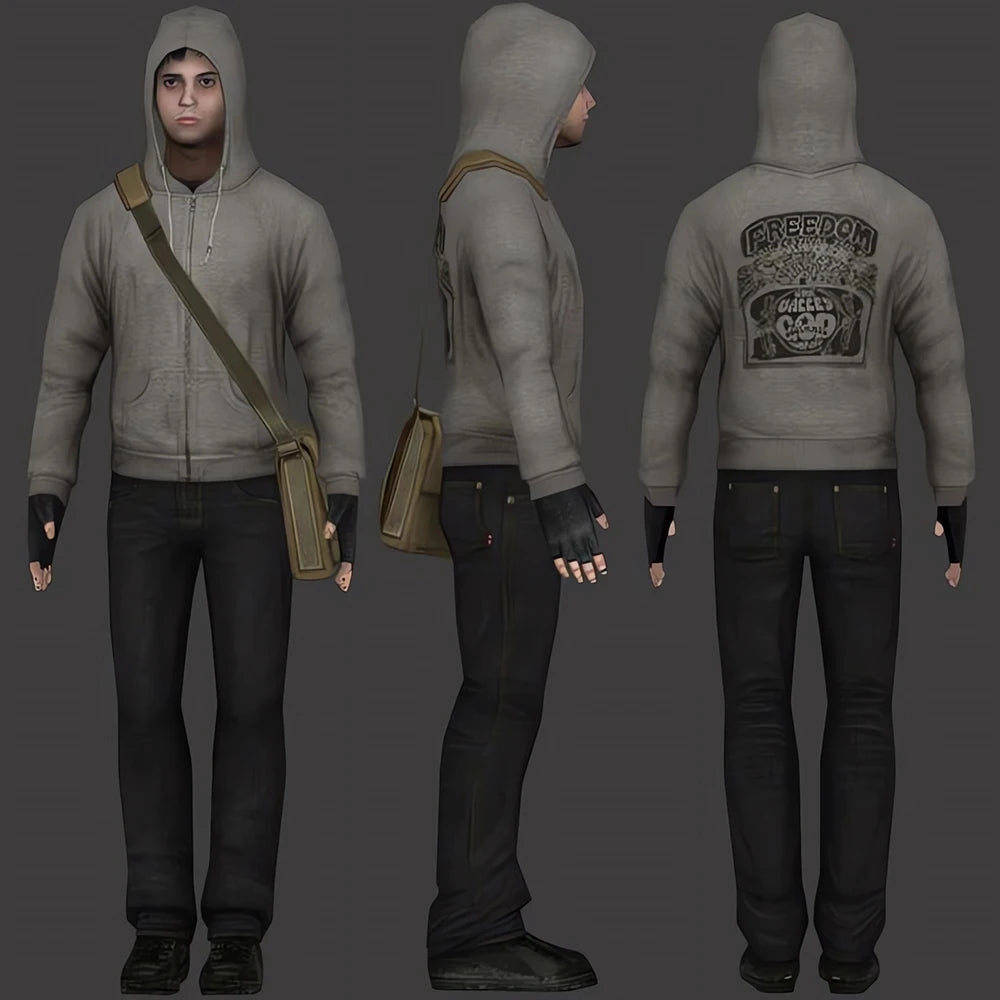Men's Graphic Zip Hoodie – Large Back Print Streetwear