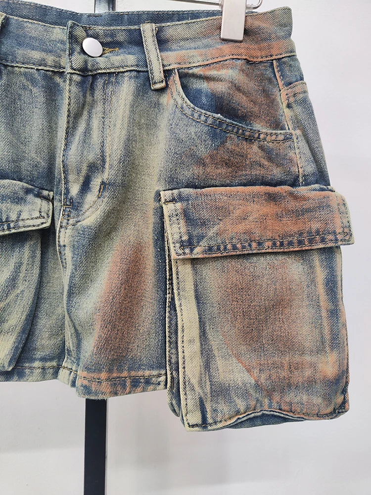 Cargo Utility Mini Skirt