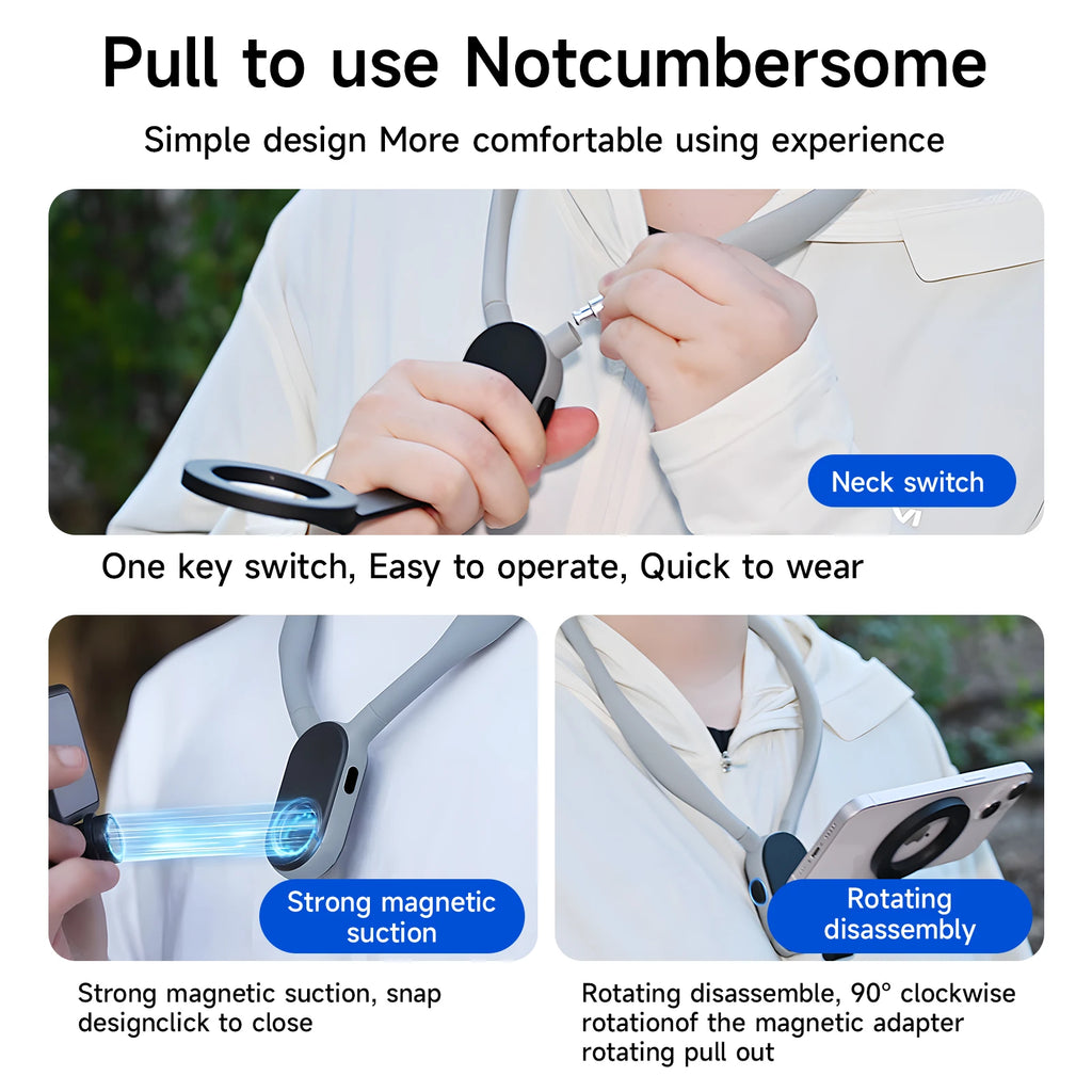 Wearable phone holder for POV videos