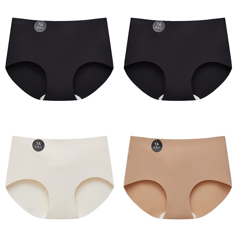 Women's Seamless Briefs – 4-Pack Soft & Lightweight