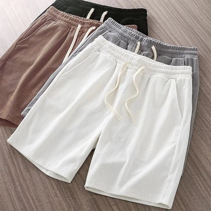 Men's Waffle Drawstring Shorts
