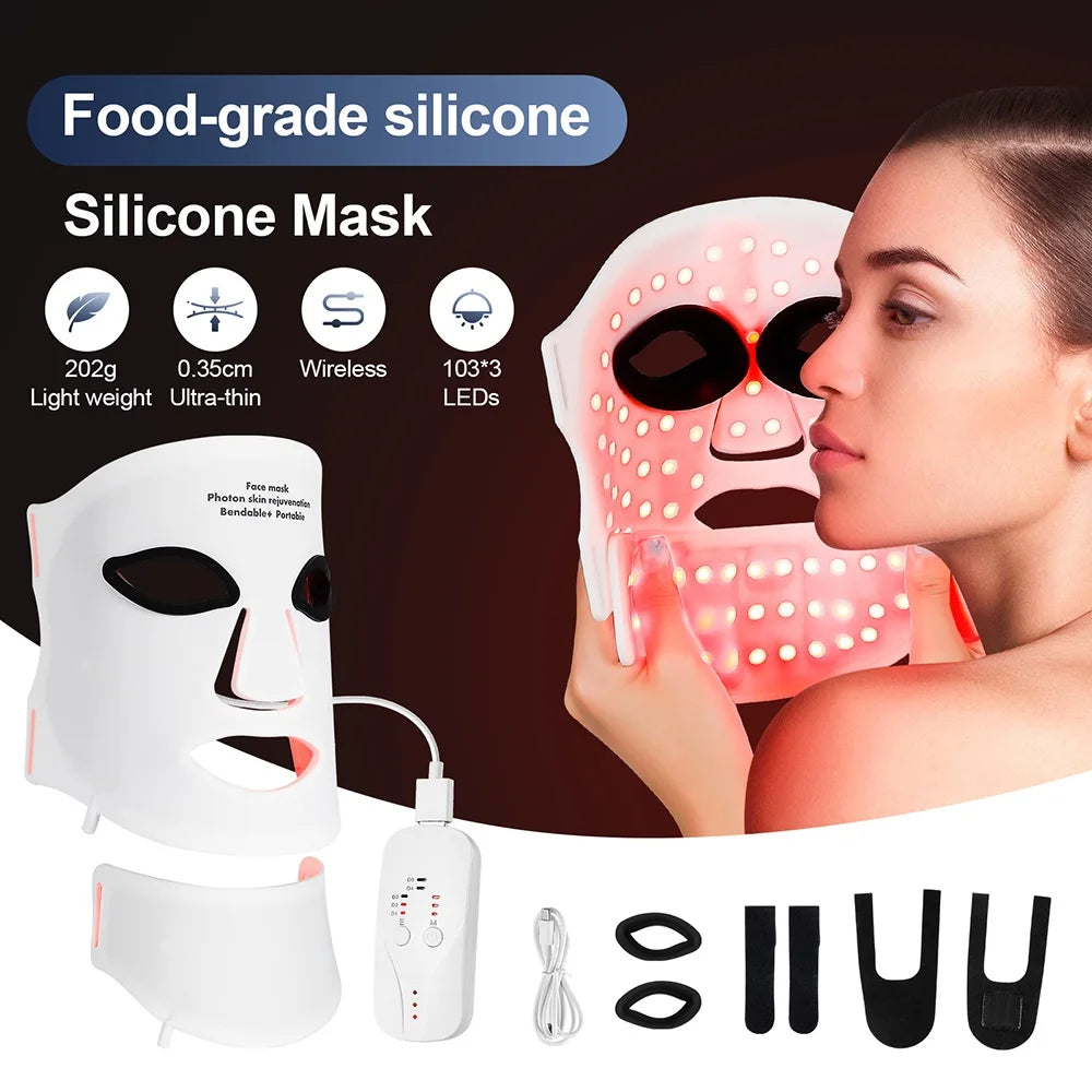 LED red light therapy face mask