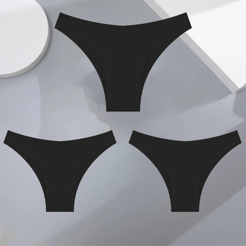 Women's Seamless Bikini Briefs – 3-Pack Ultra-Thin