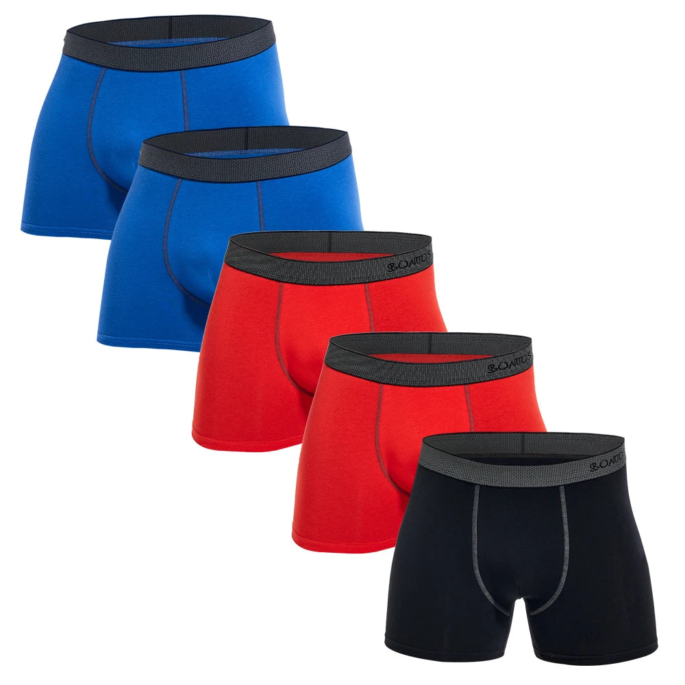 Men's Boxer Briefs – 5-Pack Cotton Underwear