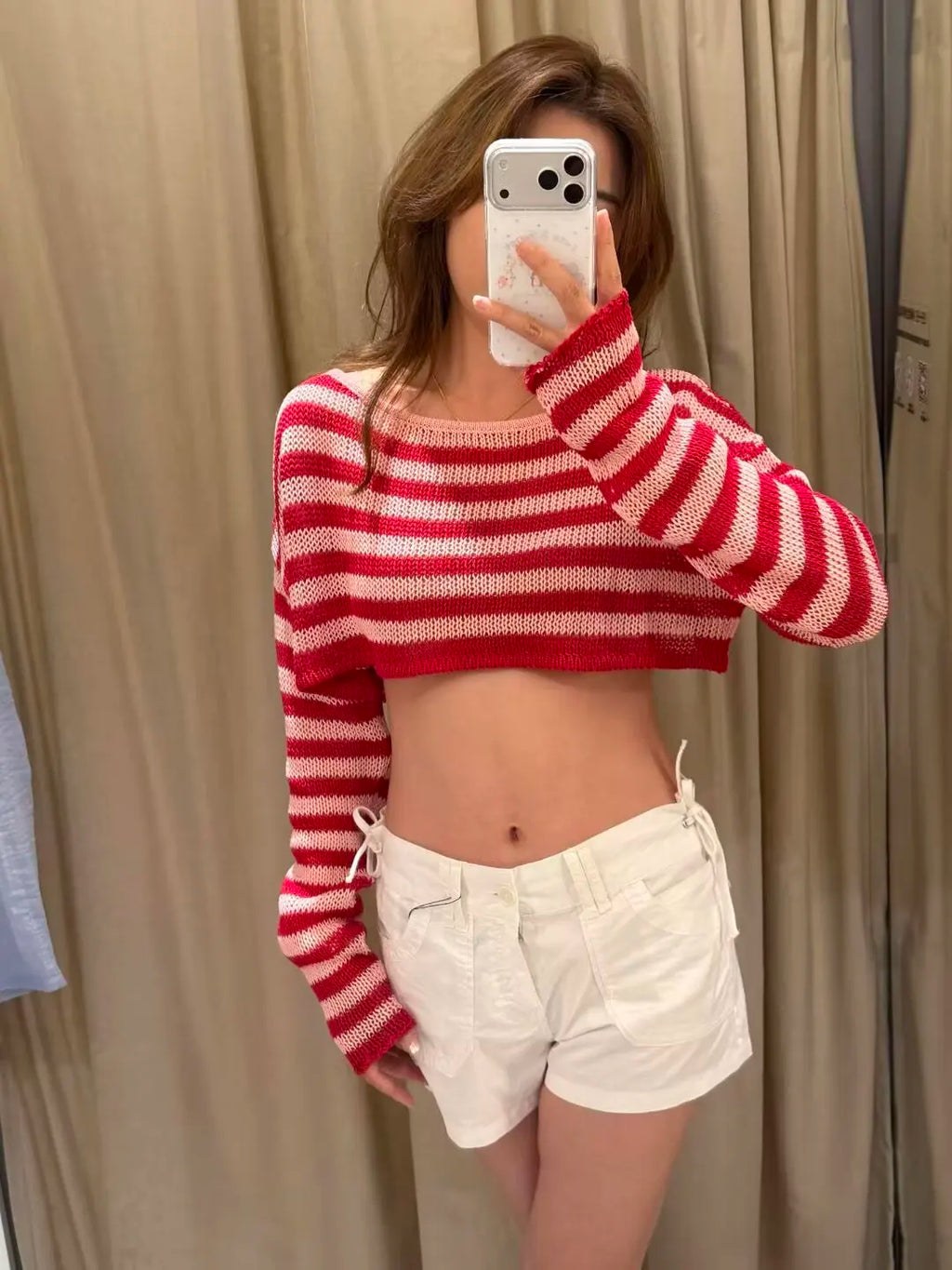Breton Striped Boat-Neck Knit Top