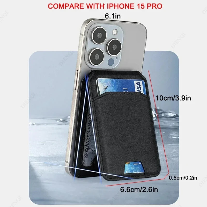 Magnetic Phone Card Holder Wallet