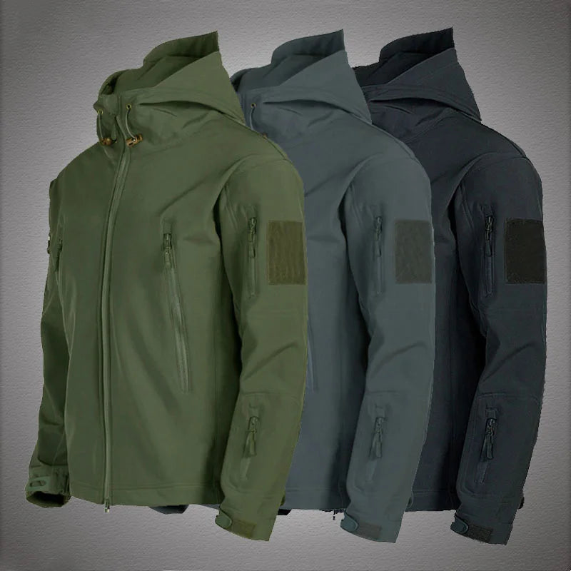 Tactical softshell jacket front view