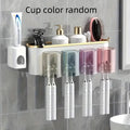 Wall Toothbrush Holder & Toothpaste Dispenser