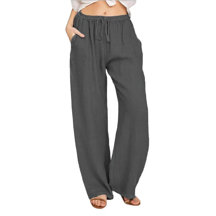 Men's Loose Straight Casual Pants – Drawstring Waist