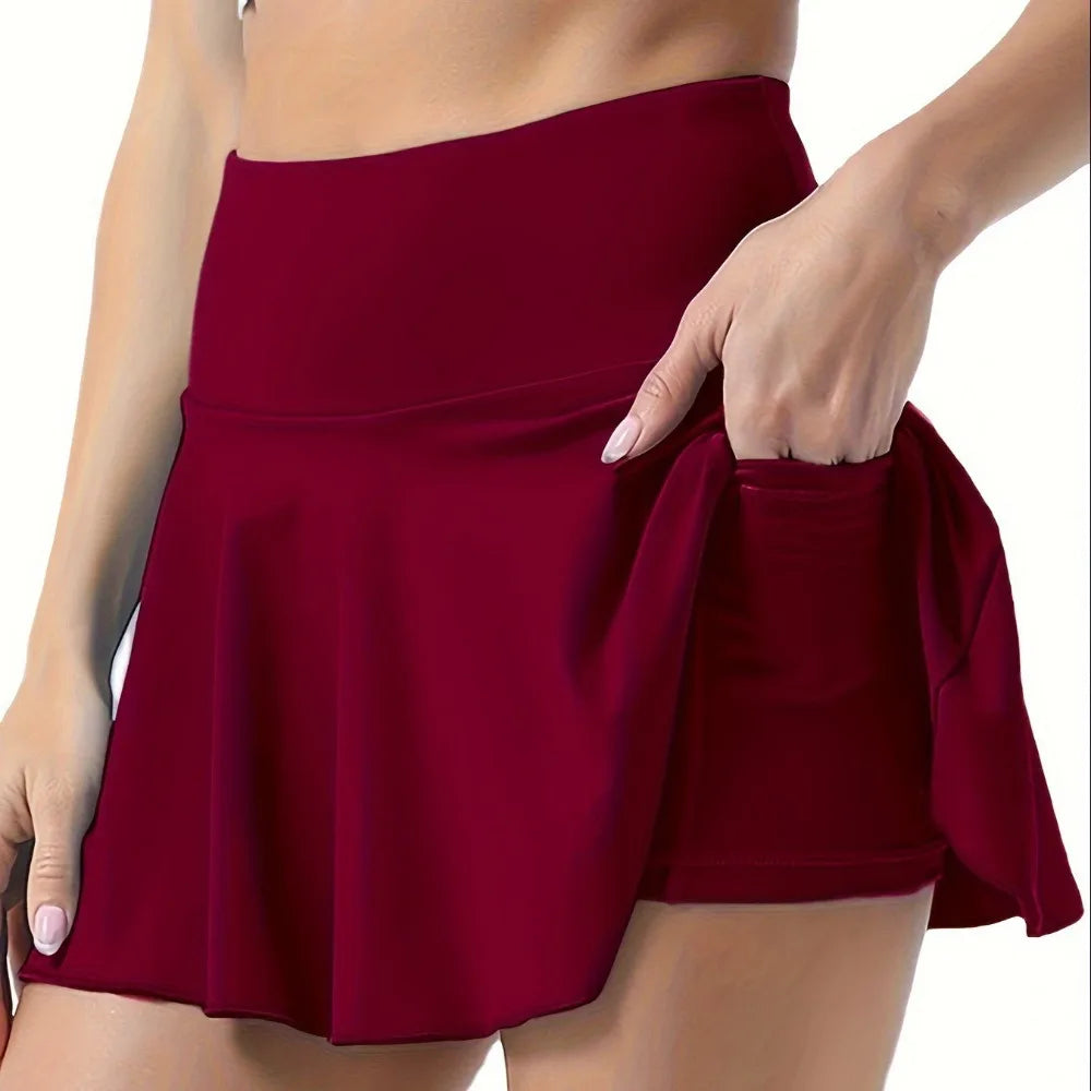Pleated Tennis Skort – Built-In Shorts & Pockets