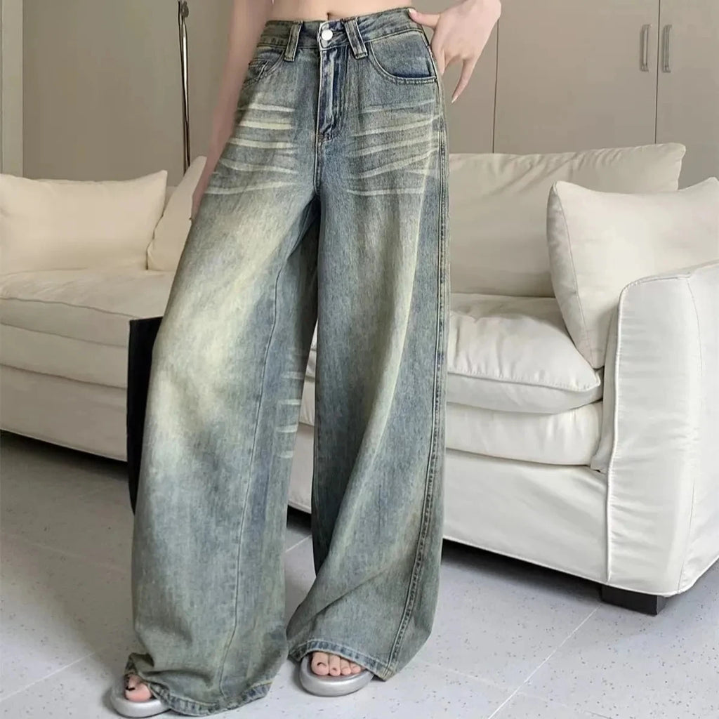 High-Waist Wide-Leg Jeans
