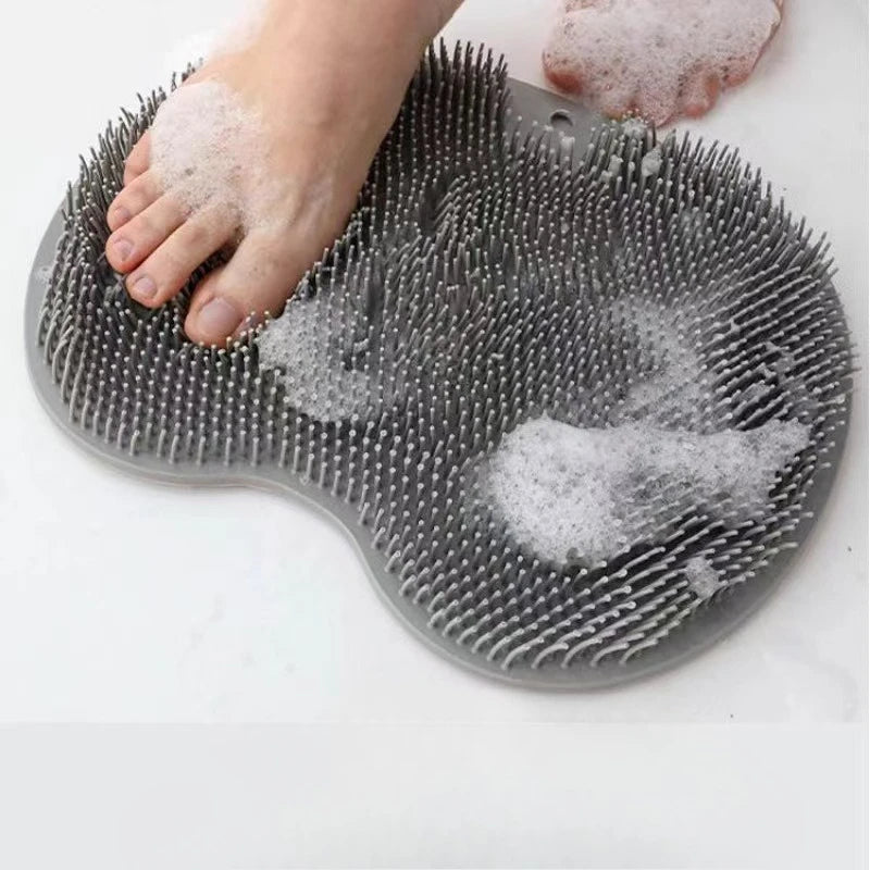 Silicone Foot Scrub Pad – Suction-Cup Shower Mat