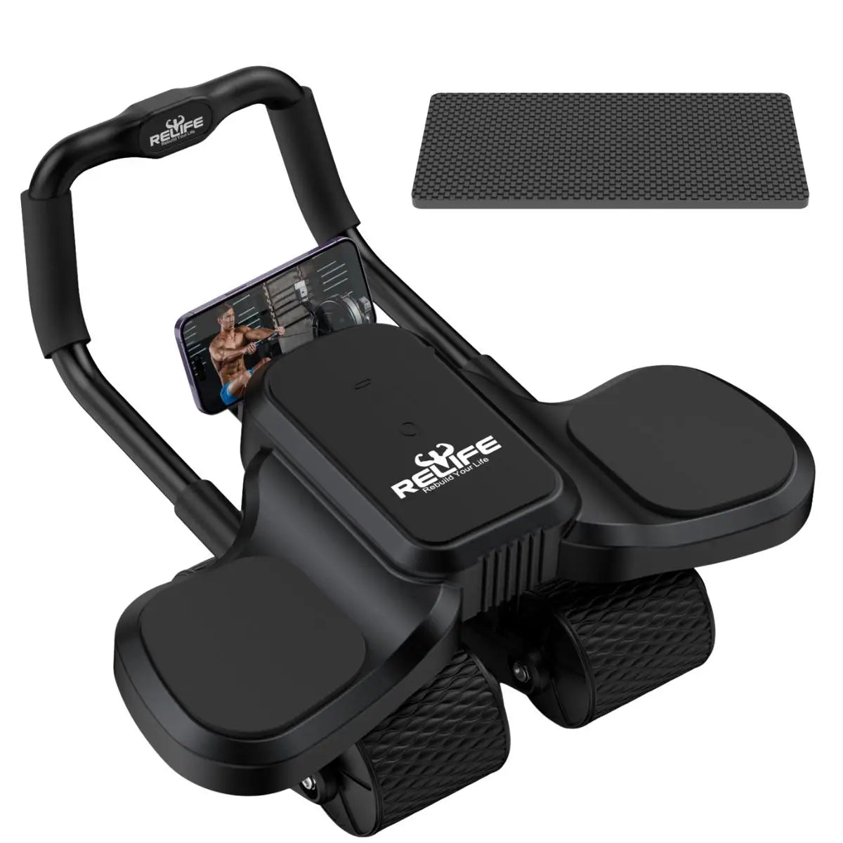 Ab Roller Wheel Kit — with Knee Mat