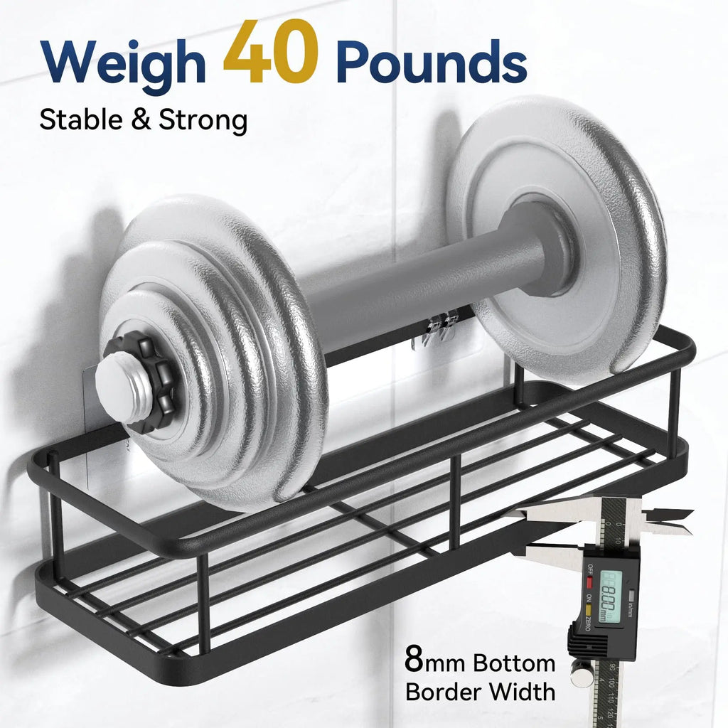 No-Drill Adhesive Shower Caddy Shelf