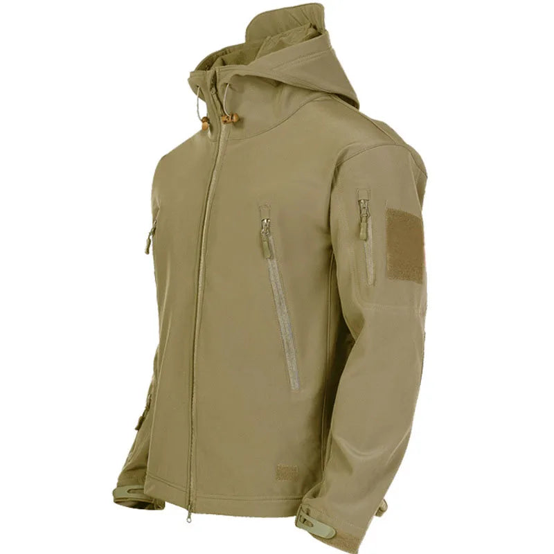 Tactical softshell jacket detail